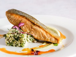 Seared salmon fillet